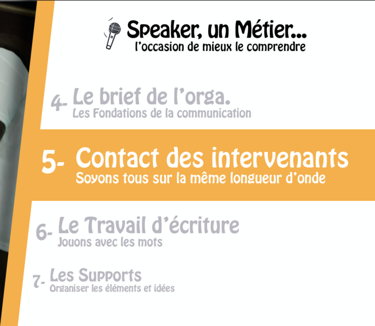 Le Contact des Intervenants